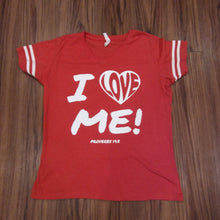 I LOVE ME! Proverbs 19:8 Varsity style shirt with white lettering