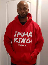 IMMA KING! 1st Peter 2:9 Hoodie with white lettering