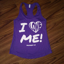 I LOVE ME! Proverbs 19:8 Tank top with all white lettering